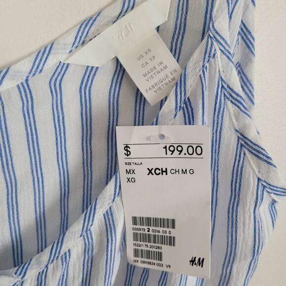 H&M XS Tie Front Spaghetti Strap Tank - Picture 4 of 4